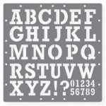 Printable Letters Stencil Of Alphabets, Numbers And Symbols   Free Printable Alphabet Stencil Patterns