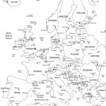 Printable Maps Of Europe With Cities And Travel Information   Free Printable Map Of Europe With Cities