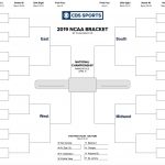 Printable Ncaa Tournament Bracket For March Madness 2019   Free Printable March Madness Bracket