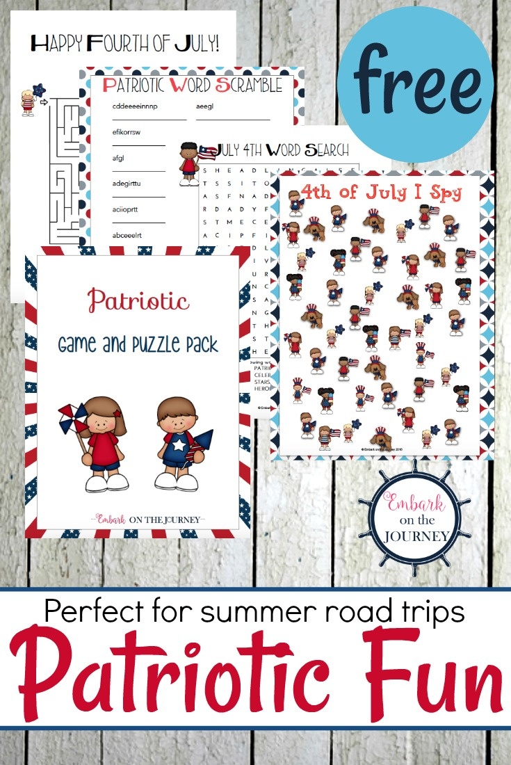 Printable Patriotic Games And Puzzles Pack For Kids - Free Printable I Spy Puzzles