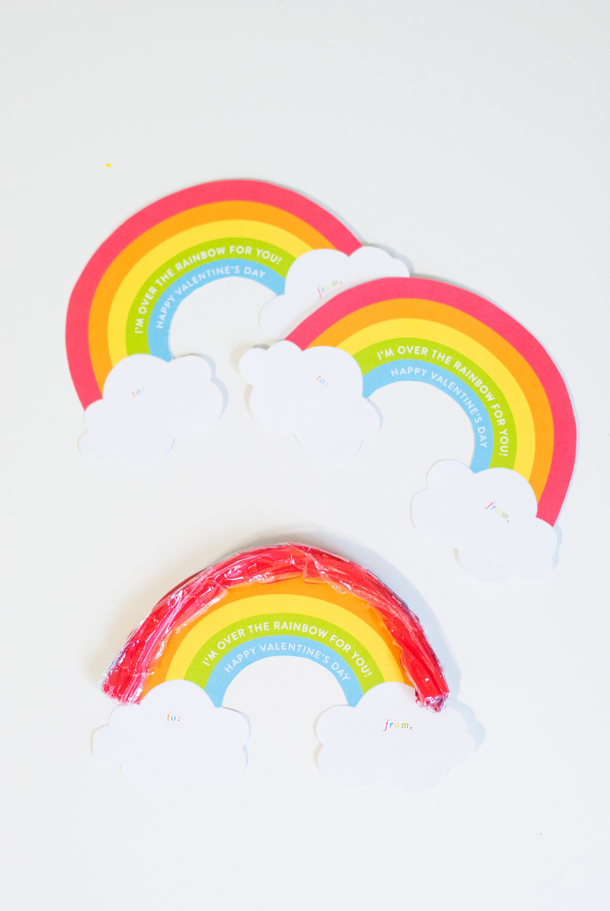 Printable Rainbow Valentine&amp;#039;s Day Cards - Project Nursery - Free Printable Rainbow Pictures