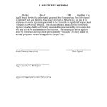 Printable Sample Liability Form Form | Legal Template In 2019   Free Printable Legal Documents Forms