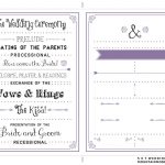Printable Wedding Programs   Kaza.psstech.co   Free Printable Wedding Program Samples