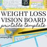 Printable Weight Loss Vision Board Template | Weight Loss | Vision   Free Weight Loss Vision Board Printables