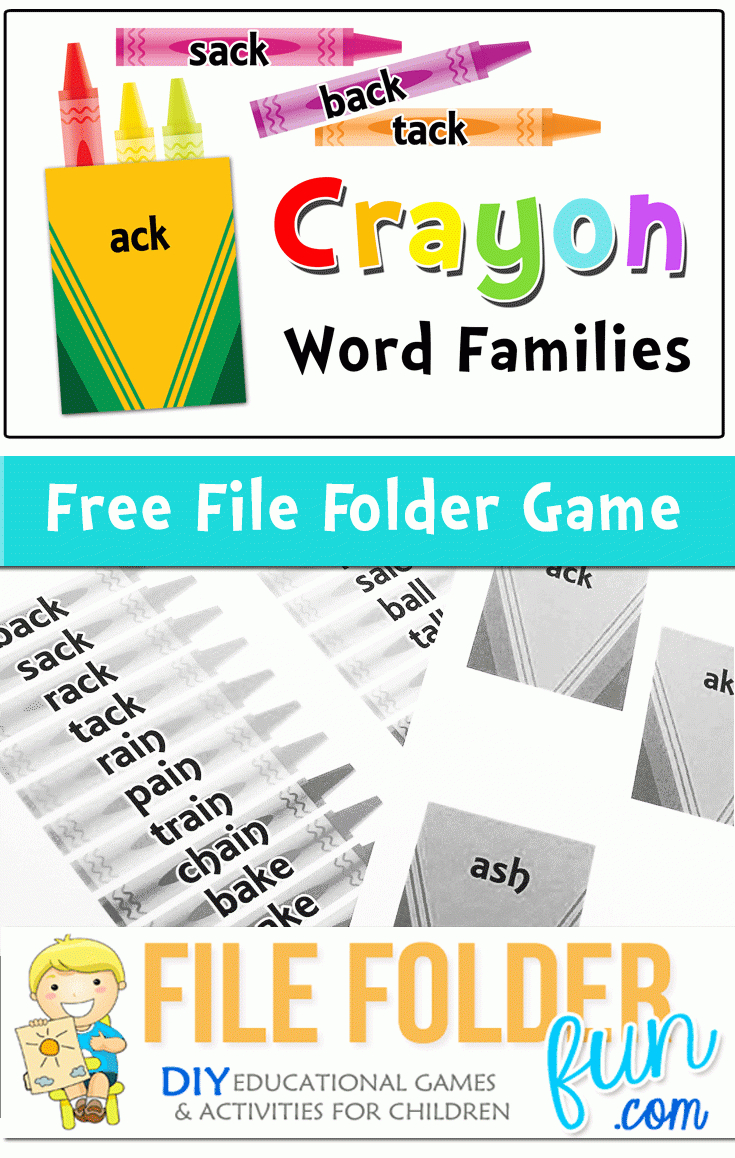 Printable Word Family Game - The Crafty Classroom - Free Printable Word Family Games