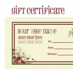 Printable+Christmas+Gift+Certificate+Template | Massage Certificate   Free Printable Gift Coupons