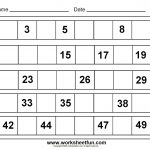 Printables For Kindergarten | Free Printable Math Worksheets For   Free Printable Numbers 1 50