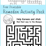 Ramadan Maze And Crossword Printable Activities   In The Playroom   Free Printable Activities For Kids