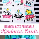Random Acts Printable Kindness Cards   The Crafting Chicks   Kindness Cards Printable Free