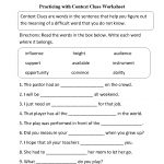 Reading Worksheets | Context Clues Worksheets   Free Printable 7Th Grade Vocabulary Worksheets