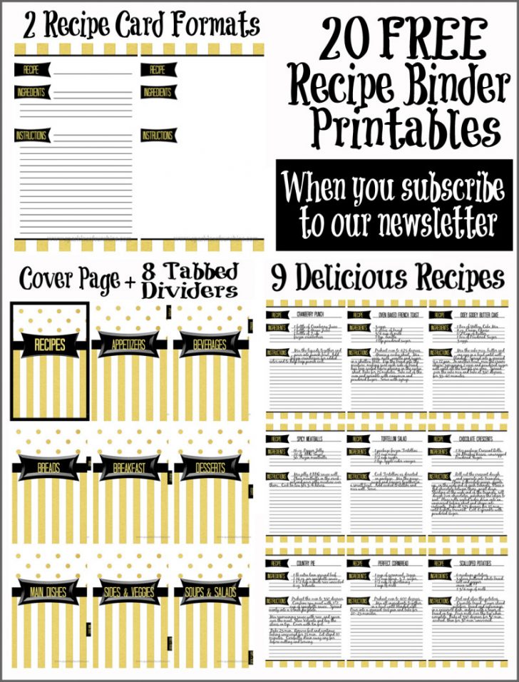 Free Printable Tabs For Binders