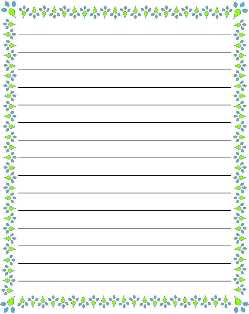 Regular Lined Free Printable Stationery For Kids, Regular Lined Free - Free Printable Stationary With Lines