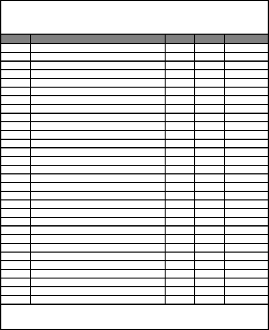 Printable Rent Ledger