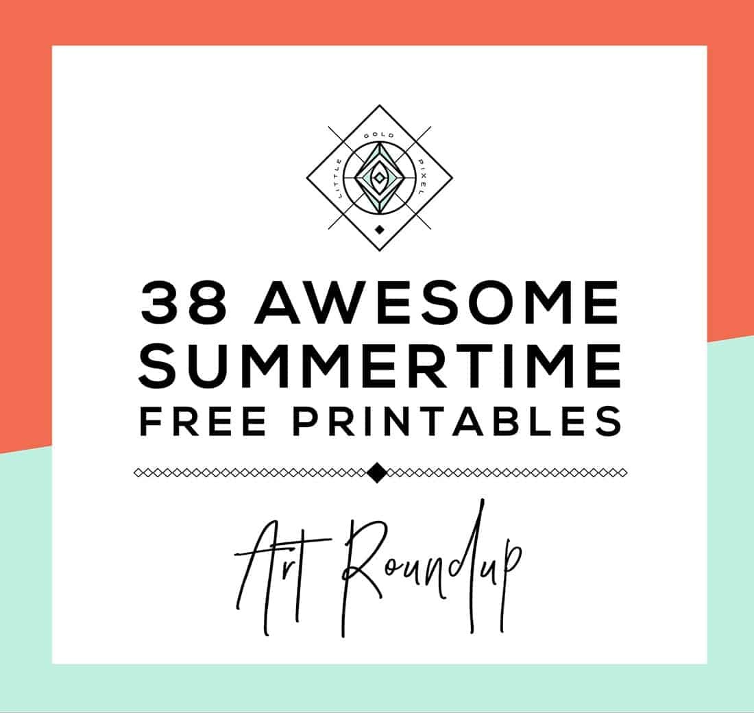 Roundup: 38 Free Summer Printables • Little Gold Pixel - Free Summer Printables