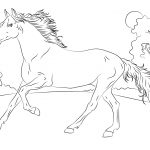 Running Arabian Horse Coloring Page | Free Printable Coloring Pages   Free Horse Printables