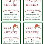 Santa's Magic Reindeer Food With Free Printable Bag Topper & Poem   Free Printable Reindeer Dust Poem