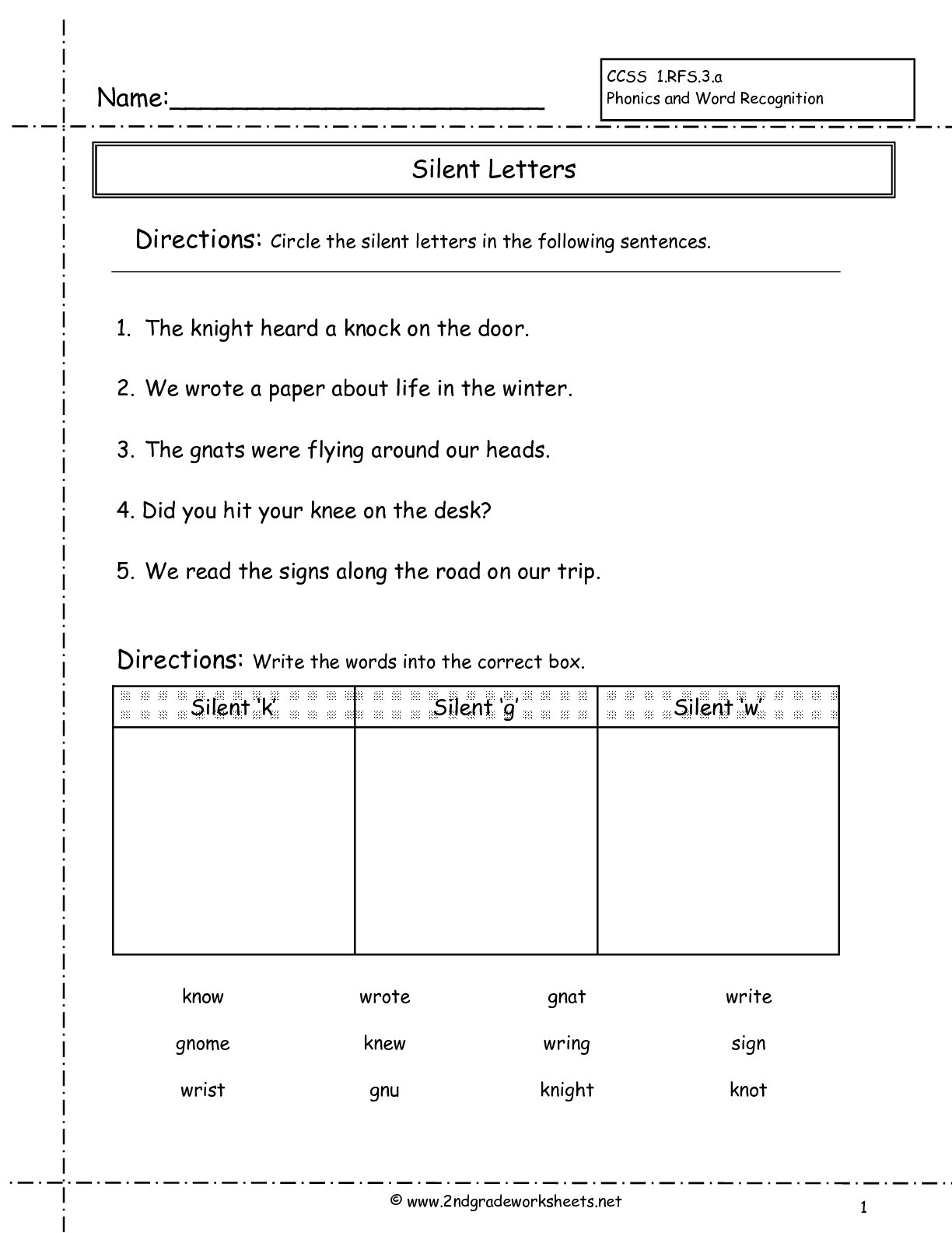 Free Printable Phonics Worksheets For 4Th Grade Free Printable