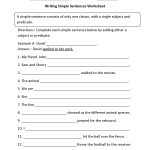 Sentences Worksheets | Simple Sentences Worksheets   6Th Grade Writing Worksheets Printable Free