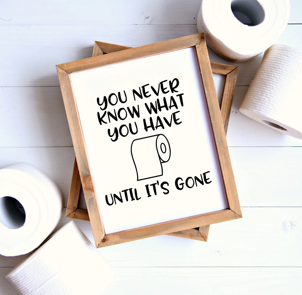 Set Of 4 Printable Bathroom Signs - Happy-Go-Lucky - Free Printable Funny Bathroom Signs