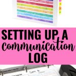 Setting Up Your Parent Teacher Communication Log | Teaching Tools   Free Printable Parent Communication Log For Teachers