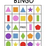Shape Bingo Card   Free Printable   I'm Going To Use This To Teach   Free Printable Shapes