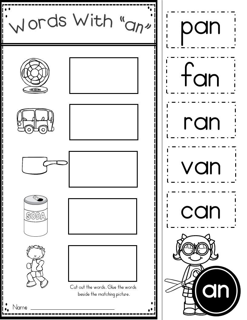 Short A Phonics Practice Printables For Word Families (At, An, Ap - Hooked On Phonics Free Printable Worksheets
