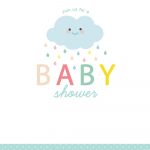 Shower Cloud   Free Printable Baby Shower Invitation Template   Free Printable Baby Shower Invitations Templates