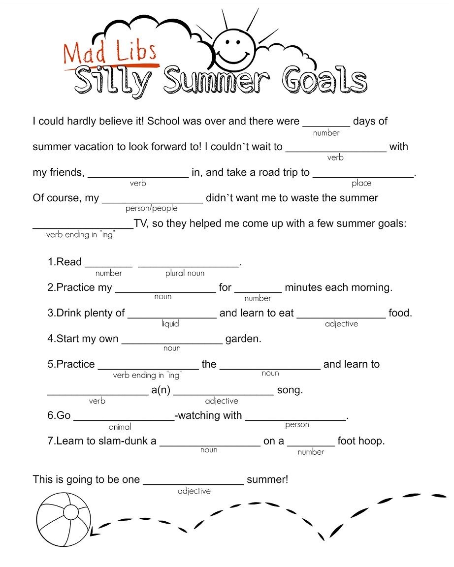 If You Give A quot Mad Lib Writing Activities For Kids Mad Libs Free