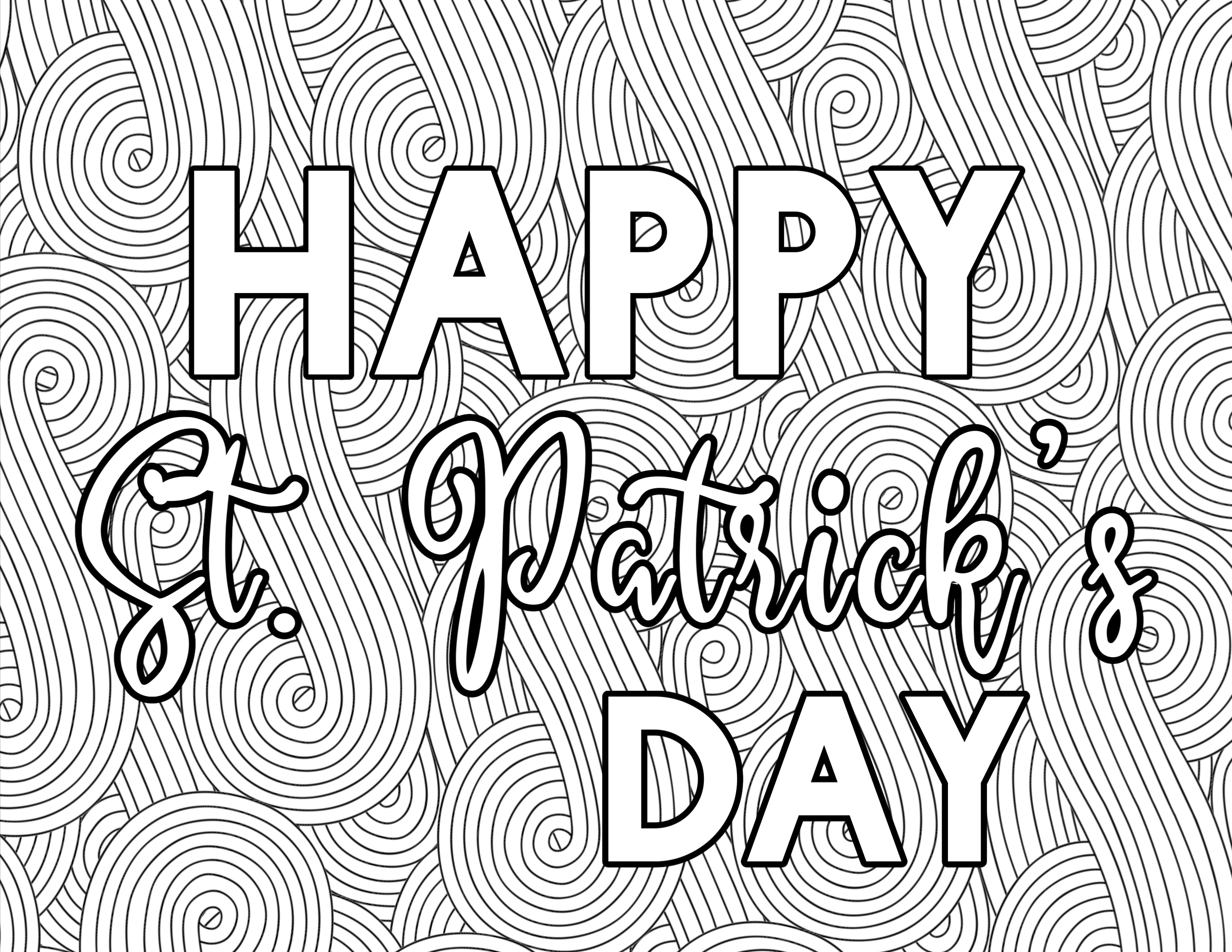 St Patricks Coloring Pages - Free Printable St Patrick S Day - Free Printable St Patrick Day Coloring Pages