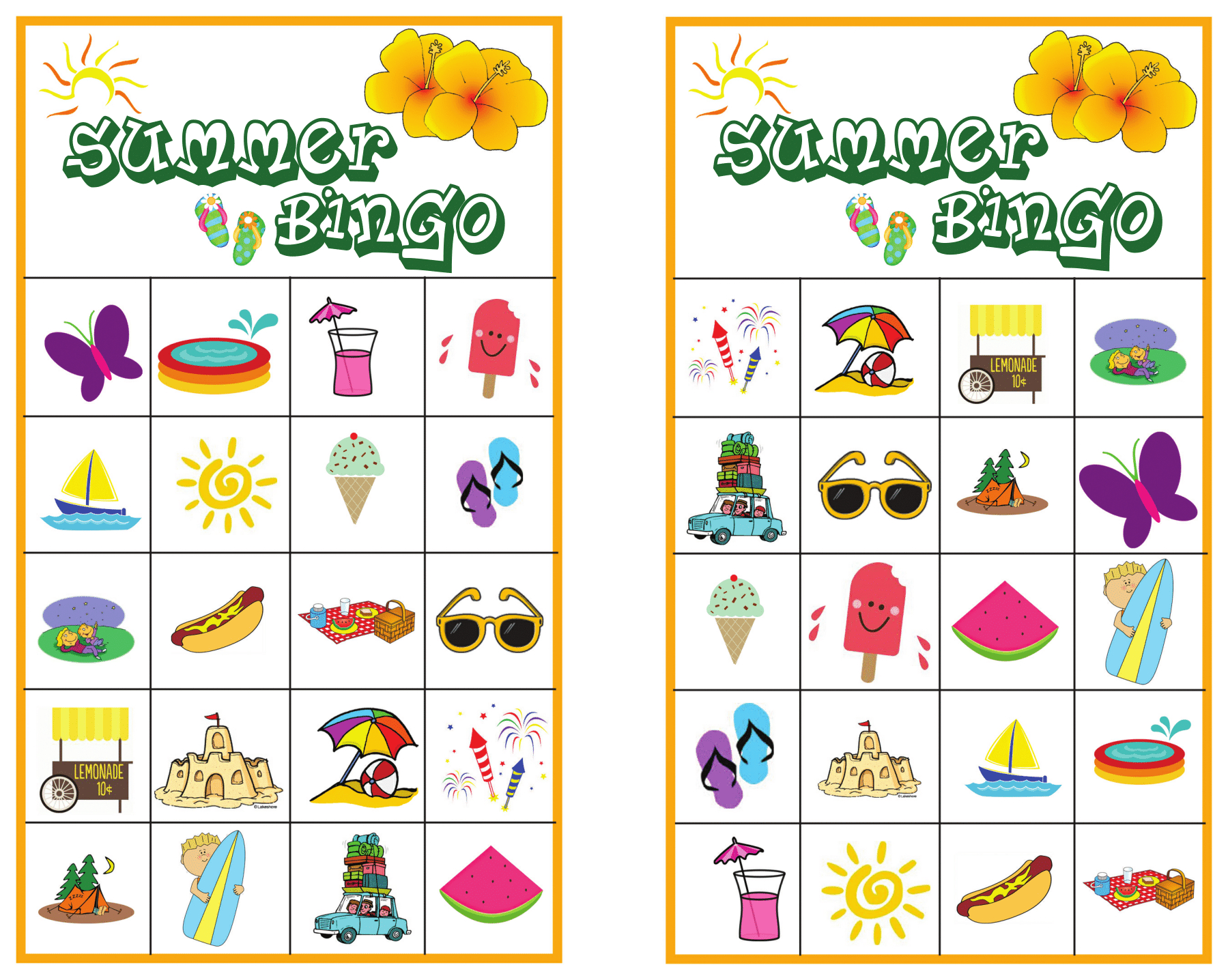 Summer Bingo Game With #free Printables - Free Bingo Printable