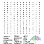 Summer Word Search Free Printable | Games | Summer Words, Activity   Word Search Free Printables For Kids