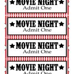 Sweet Daisy Designs: Free Printables: Home Movie Theatre Night | Diy   Free Movie Night Printables