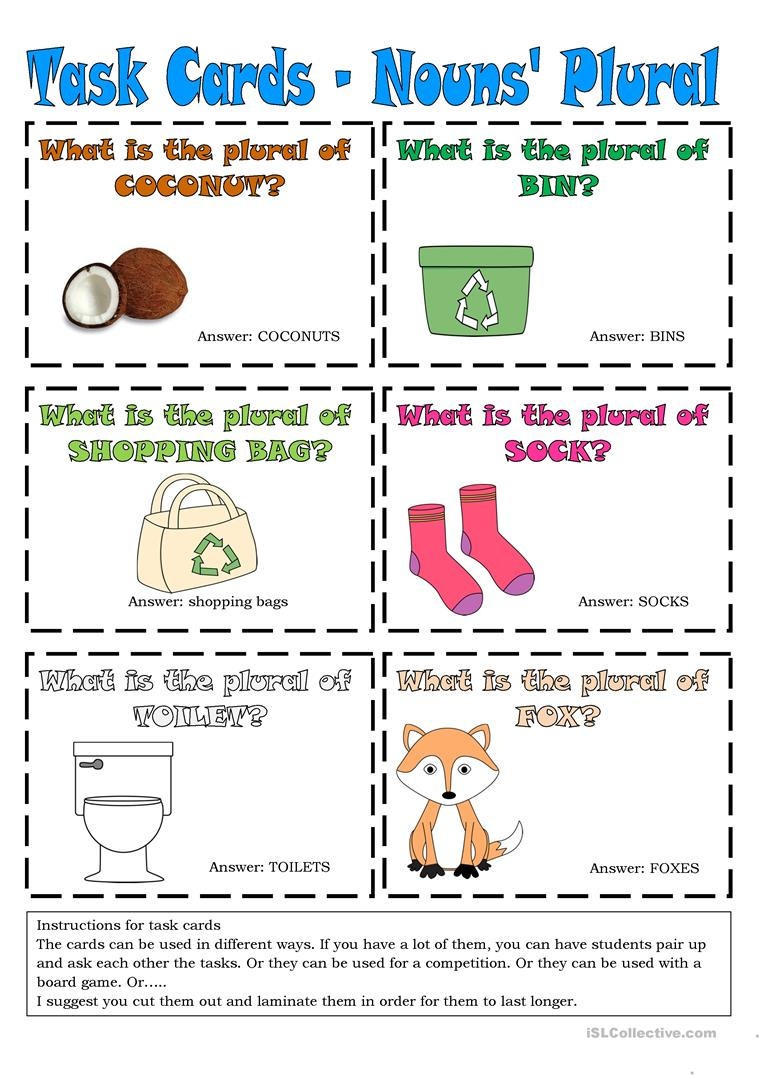 Free Printable Noun Picture Cards Free Printable