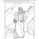 Ten Commandments Colornumber | Ten Commandments Bible Activities   Free Printable Ten Commandments Coloring Pages