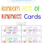 The Best Random Acts Of Kindness Printable Cards Free   Natural   Kindness Cards Printable Free