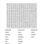 The Good Samaritan Crossword Puzzle (Free Printable)   Parables   Sunday School Activities Free Printables