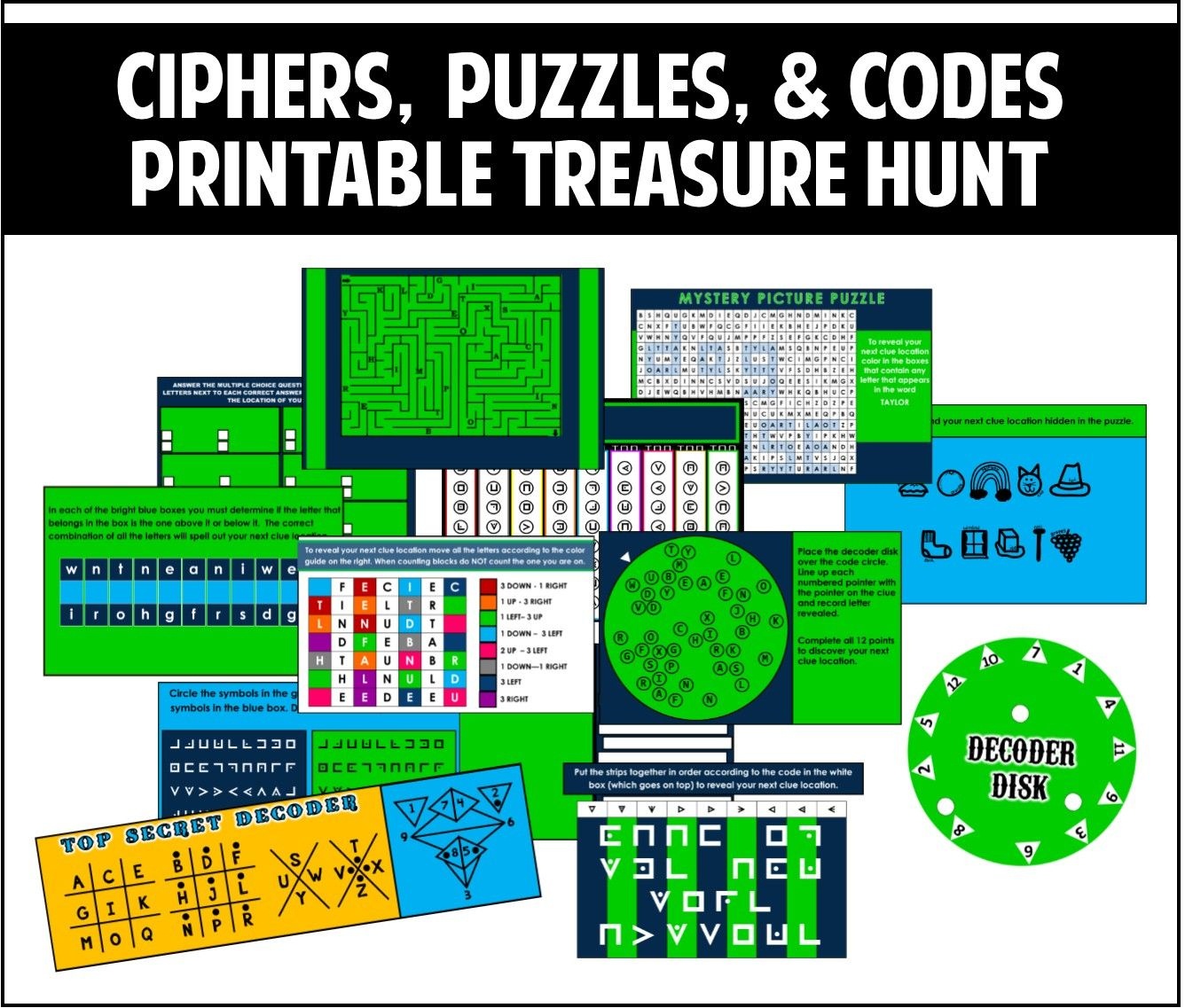 This Printable Treasure Hunt Is All About Ciphers, Puzzles, And - Free Printable Escape Room Puzzles