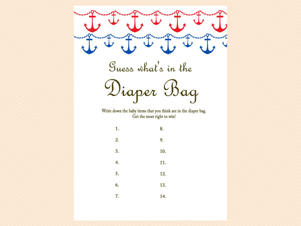 Tlc13 Archives - Magical Printable - What&amp;amp;#039;s In The Diaper Bag Game Free Printable