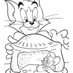 Tom Jerry Pencil Drawings Coloring Page 01 | Tom And Jerry Coloring   Free Printable Pencil Drawings