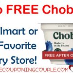 Two Free Chobani Yogurt Cups At Walmart Or Your Favorite Store!   Free Printable Chobani Coupons