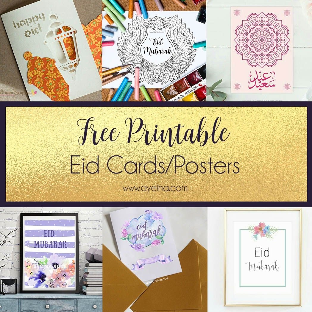 Ultimate List Of Free Eid Printables (Updated: 2019) | Islamic - Eid Cards Free Printable