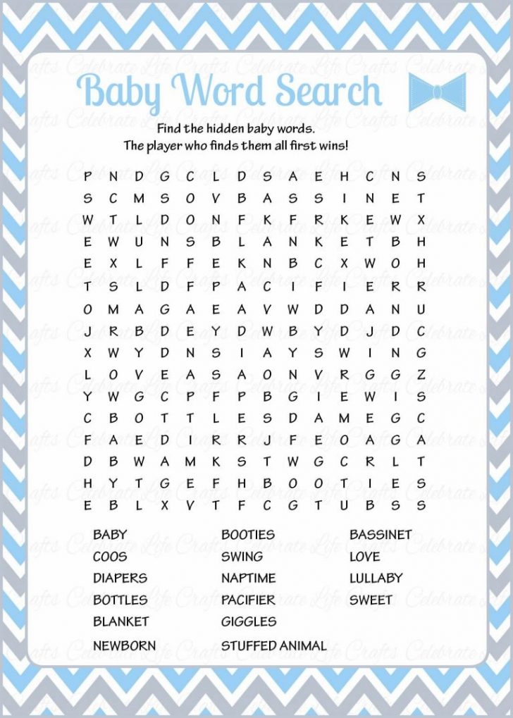 Free Printable Baby Shower Games In Spanish