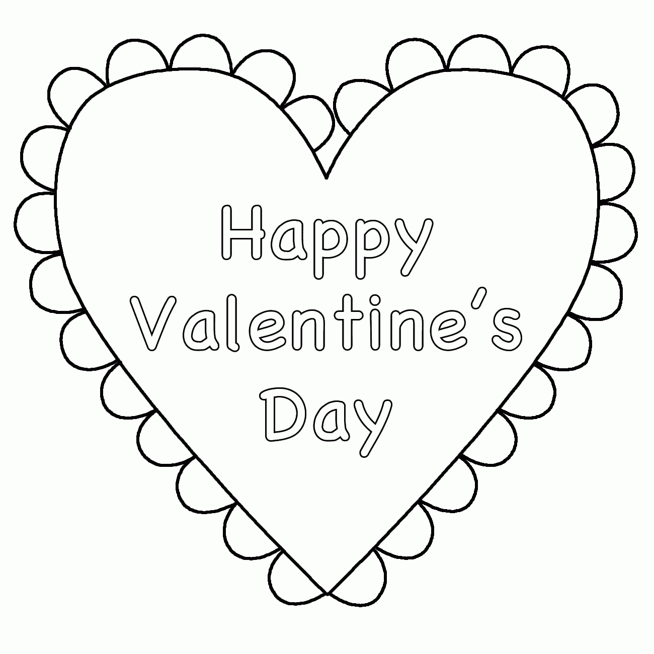 Valentine Sheets |  Heart Coloring Pages : Coloring Kids – Free - Free Valentine Printables Coloring