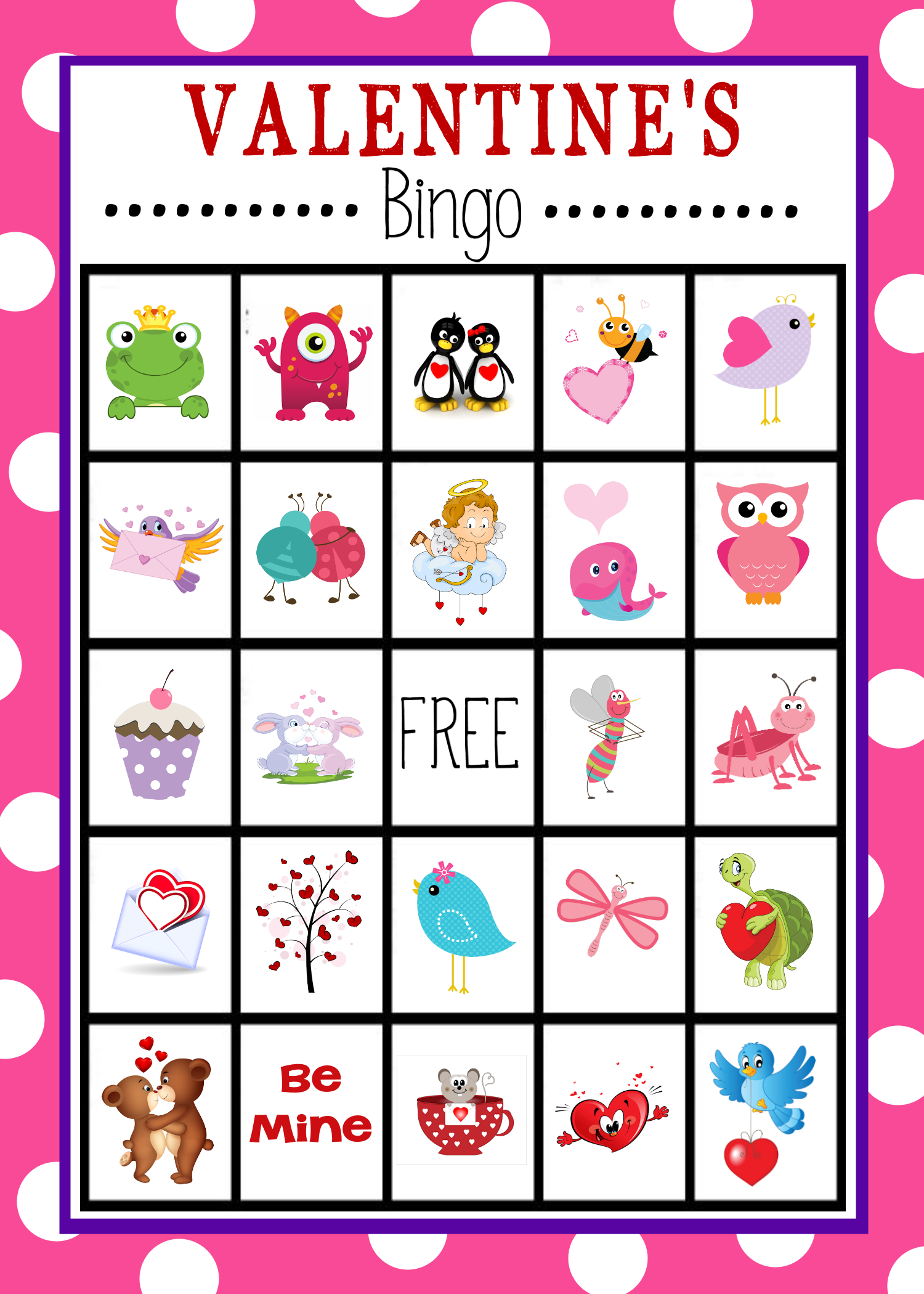 Valentine&amp;#039;s Bingo Game To Print &amp;amp; Play | Valentine&amp;#039;s Day Activities - Valentine Bingo Free Printable