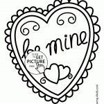 Valentine's Day Heart Coloring Pages For Kids, Printable Free   Free Printable Heart Coloring Pages