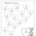 Valentine's Day Printouts And Worksheets   Free Valentine Math Worksheets And Printables