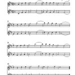 Violin Sheet Music: You Are My Sunshine Arranged For 2 Violins   Free Printable Piano Sheet Music For You Are My Sunshine