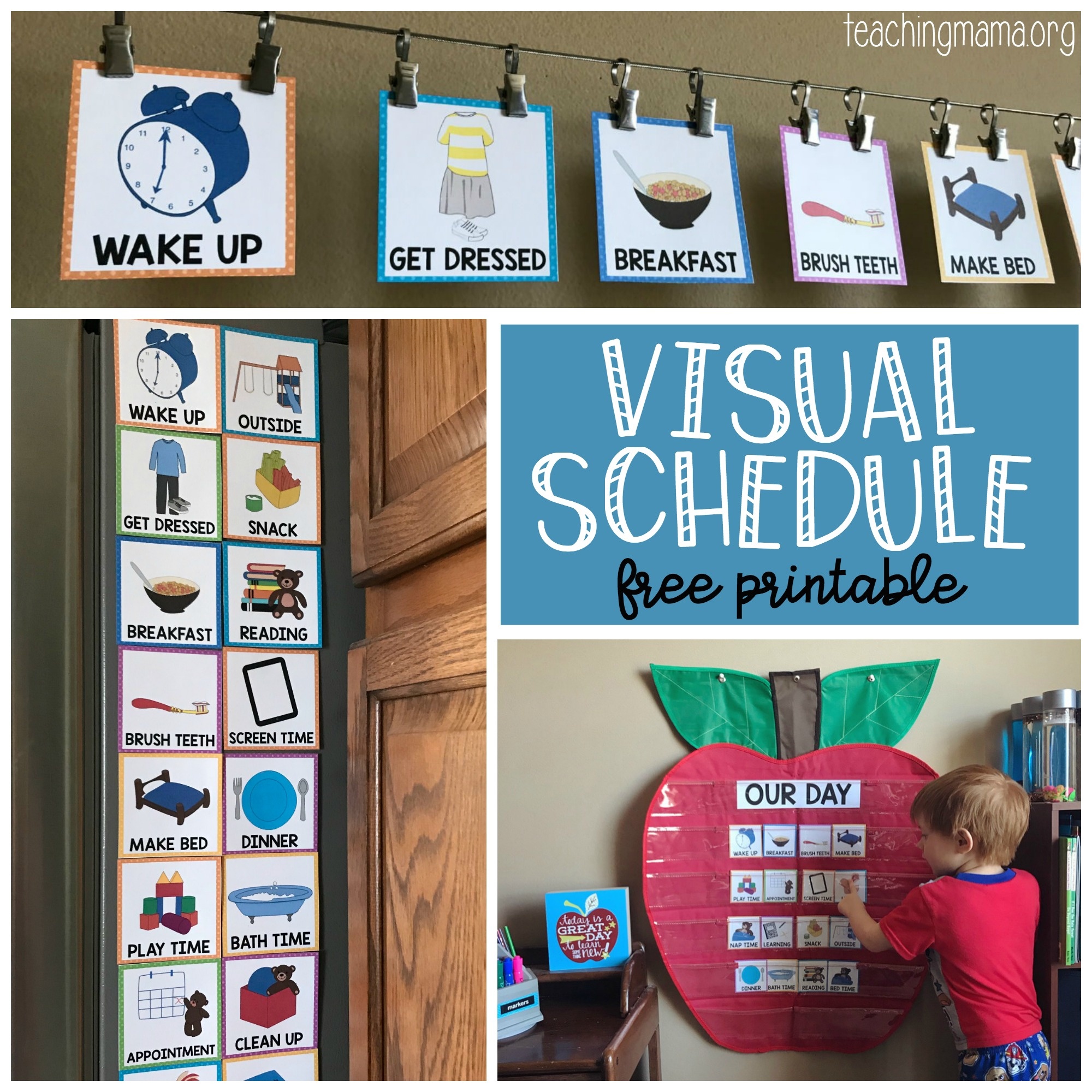 Visual Schedule For Toddlers - Free Printable Visual Schedule For Classroom