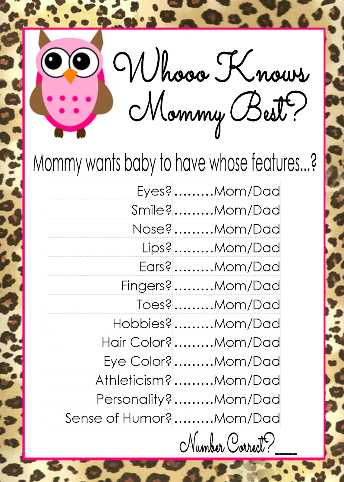 Who Knows Mommy Best Free Printable (81+ Images In Collection) Page 2 - Who Knows Mommy And Daddy Best Free Printable