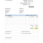 Word Document Invoice Template Blank Invoice Template Word Doc House   Invoice Templates Printable Free Word Doc
